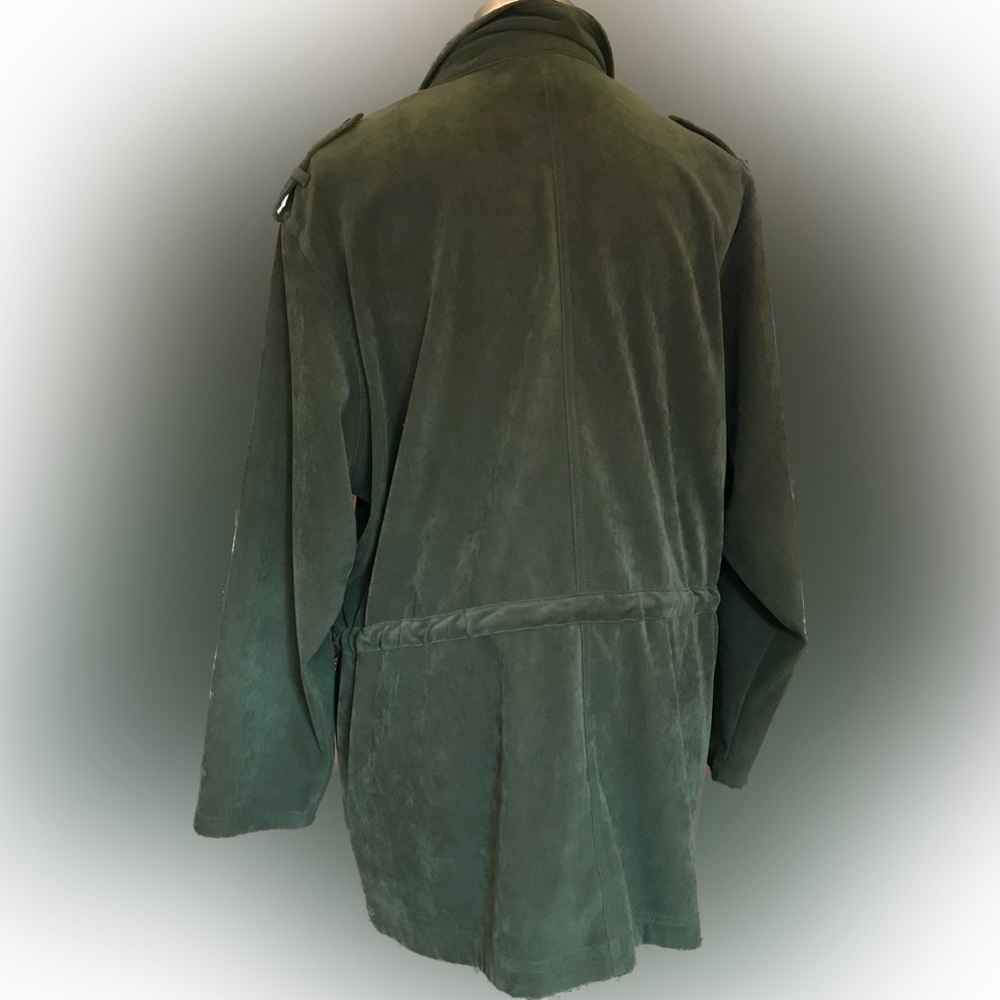 Vintage Denim & Co Safari StylebCoat Draw String Outdoors Size 1X - Picture 2 of 6